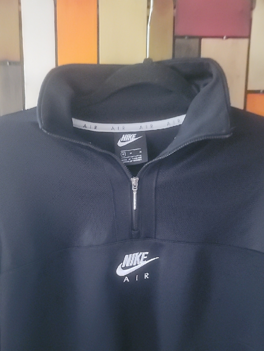 Nike Black Quarter-Zip Nike Air Pullover - Picture 4 of 6